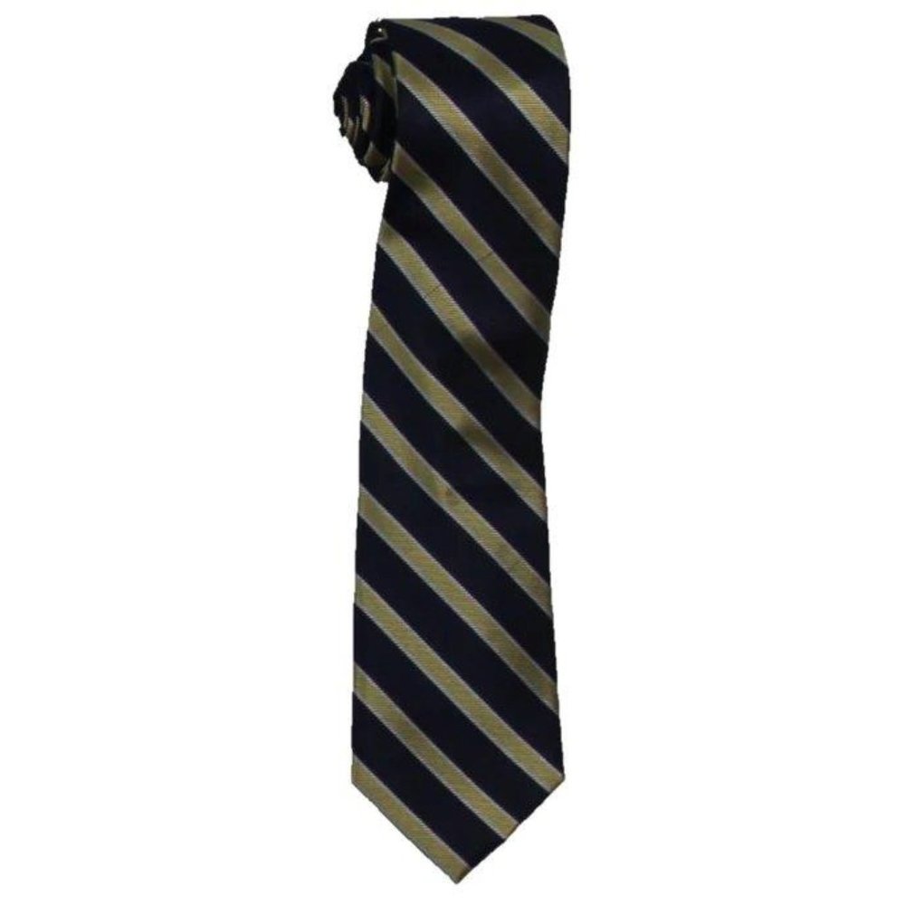 NWT Tommy Hilfiger Bedford Silk blend Professional Neck Tie Navy/yellow